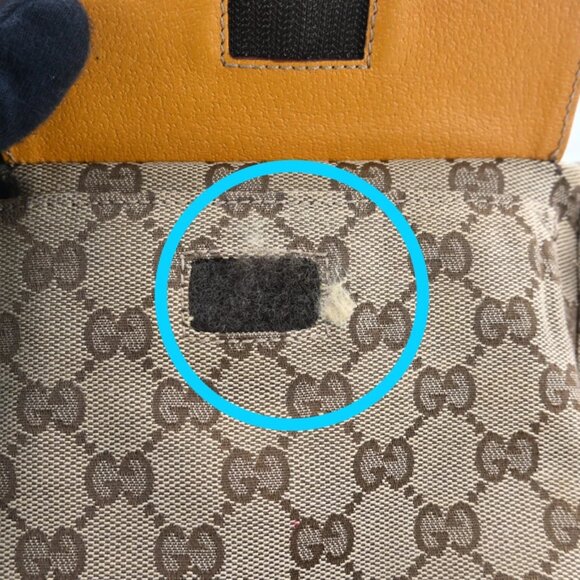 AUTHENTIC GUCCI GG Canvas Waist bag Beige Yellow bsj580-110825 - Picture 15 of 16